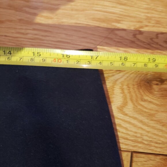 navy blue virgin wool angora mix midi skirt size 14 - Picture 8 of 9